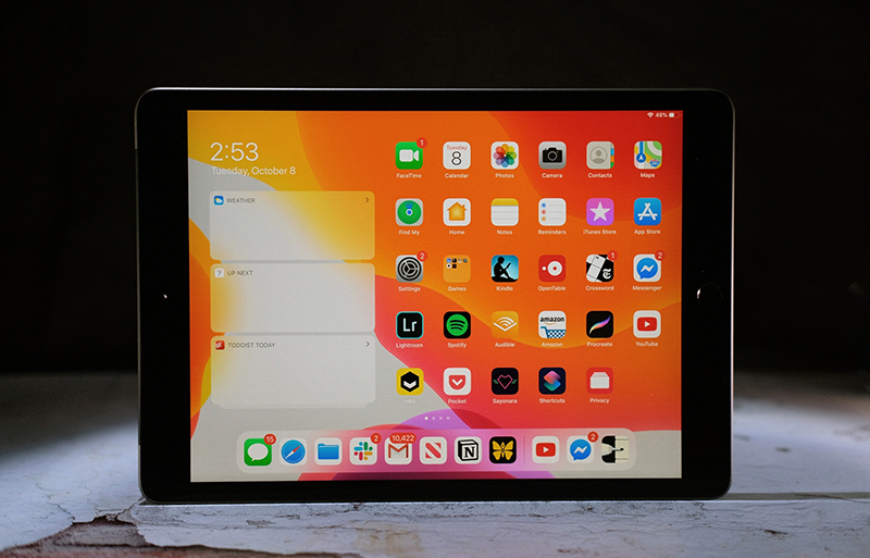 Điện thoại iPad 10.2 inch Wifi 128GB (2019) | Giao điện hệ điều hành iPadOS 13