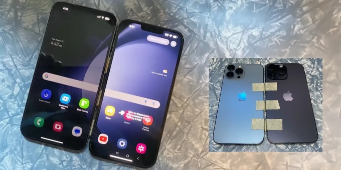 Trải nghiệm iPhone gập bằng phần mềm Samsung Trải nghiệm iPhone gập bằng phần mềm Samsung