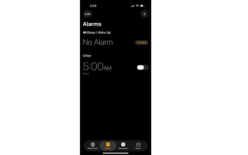 Ứng dụng Đồng hồ trên iOS 26 beta