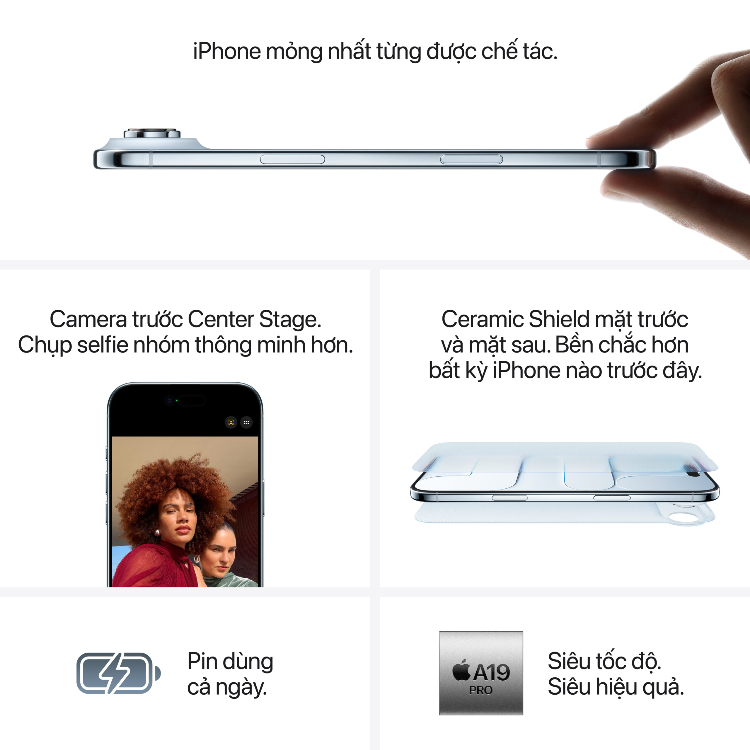 iPhone Air có thể soán ngôi 16 Plus hay không? So sánh chi tiết từ A-Z Các tính năng nổi bật trên iPhone Air