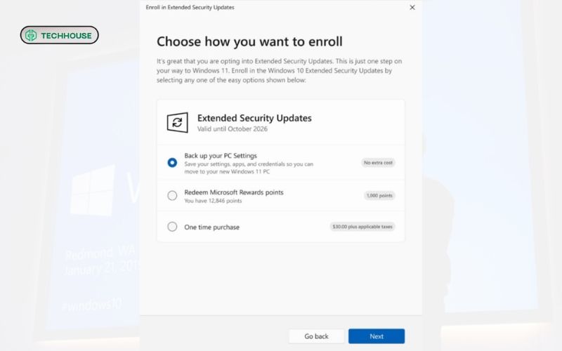Microsoft cho phép người dùng gia hạn các bản cập nhật bảo mật (ESU) Windows 10 đến tháng 10/2026