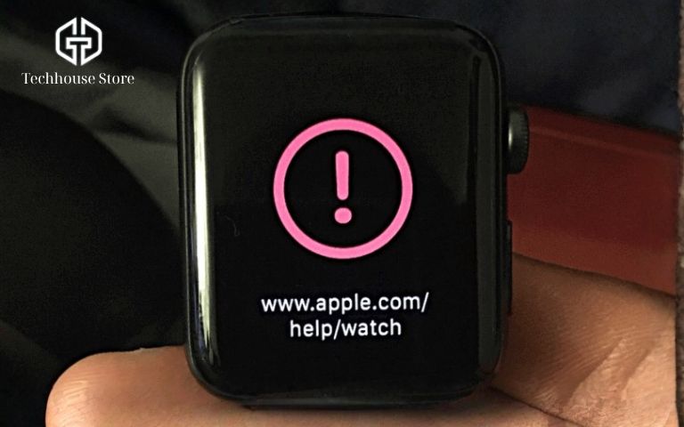 10 Lỗi Apple Watch Thường Gặp Nhất (Và Cách Tự Sửa Trong 1 Phút) apple watch treo táo và hiện chấm than đỏ do lỗi cập nhật watchos