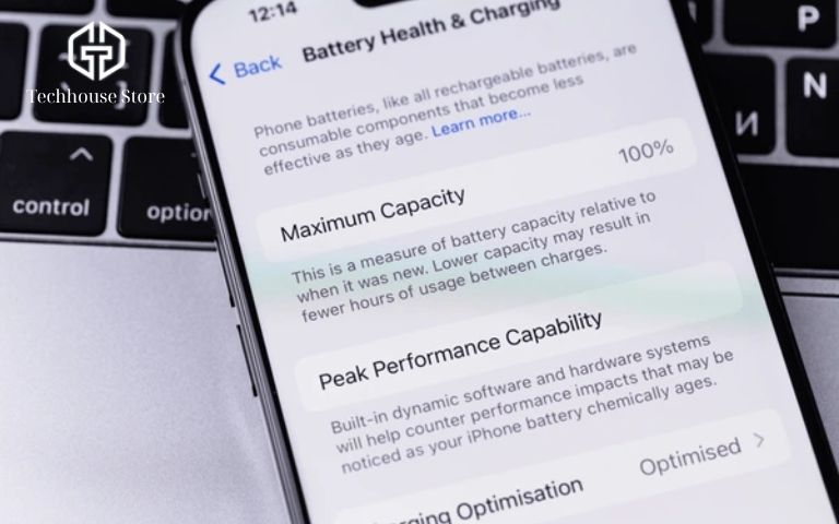 CÁCH KIỂM TRA PIN IPHONE ĐÃ THAY CHƯA (TRONG 1 NỐT NHẠC) àn hình iPhone hiển thị trạng thái pin và hiệu năng trong phần Cài đặt