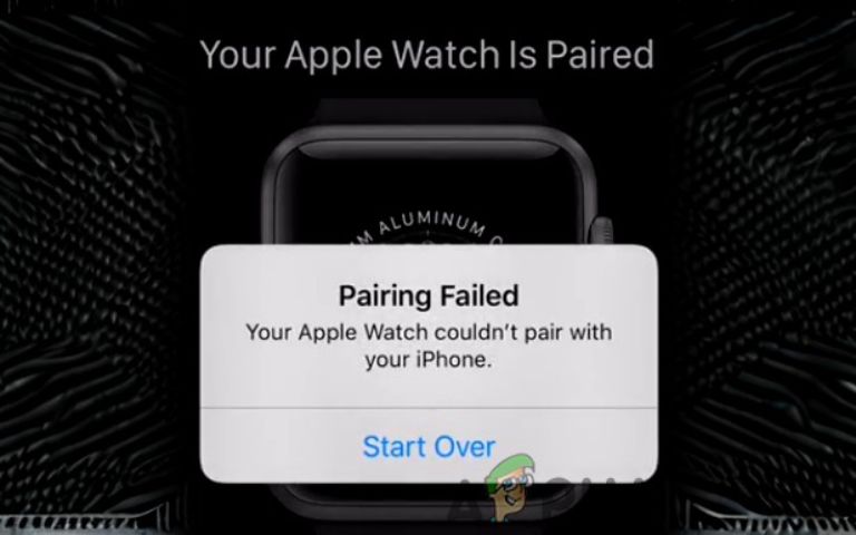 Thông báo lỗi Pairing Failed trên Apple Watch khi không ghép đôi được với iPhone
