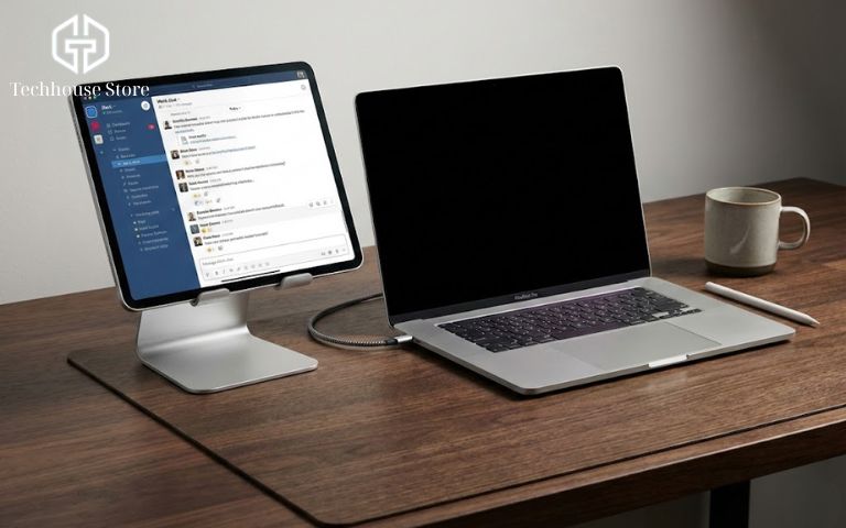 Có Nên Dùng iPad Làm Màn Hình Phụ Thay Vì Mua Màn Hình Di Động? Sử dụng iPad làm màn hình phụ cho MacBook thông qua tính năng Sidecar vô cùng mượt mà và liền mạch.