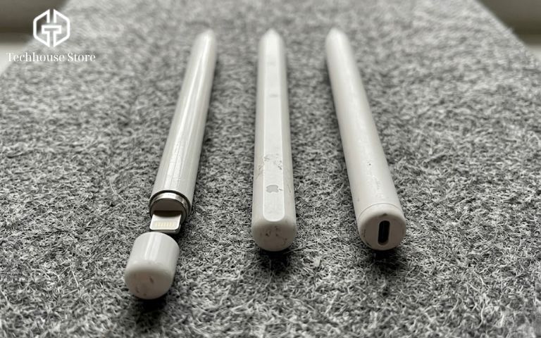 Apple Pencil dùng được cho iPad nào? Hướng dẫn chọn bút chuẩn từ Tech House Store So sánh thiết kế thực tế của các dòng Apple Pencil 1, 2, USB-C và Pro để xem Apple Pencil hỗ trợ iPad nào.
