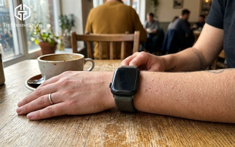 Có nên mua Apple Watch cũ không? Series 1, Series 3 còn đáng tiền không? Đeo thử Apple Watch cũ trên tay để xem xét thiết kế và độ mượt mà trước khi quyết định có nên mua hay không.