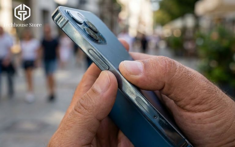 10 triệu nên mua iPhone nào để ít hối hận nhất? Chốt nhanh 3 lựa chọn đáng tiền Trải nghiệm cầm nắm iPhone 12 Pro cũ với viền thép không gỉ bóng bẩy và vô cùng sang trọng.