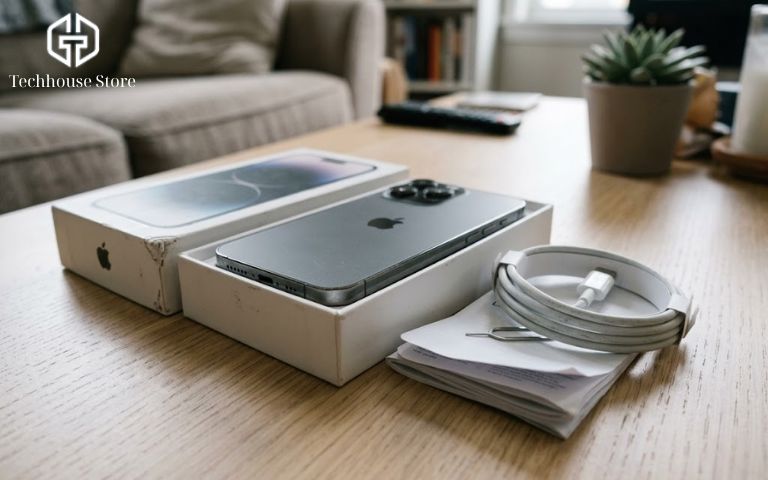 Máy 99% là gì? Phân biệt với Like New, Fullbox, Nobox và Máy Trần Bộ điện thoại cũ chuẩn Fullbox bao gồm thân máy, hộp đựng nguyên bản và cáp sạc đi kèm.