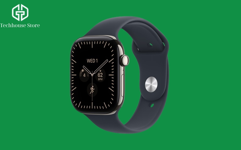 Series 12, Ultra 4 hay SE 3: Chọn Apple Watch mới nhất 2026 Apple Watch Series 12 vỏ titan dây thể thao xanh navy