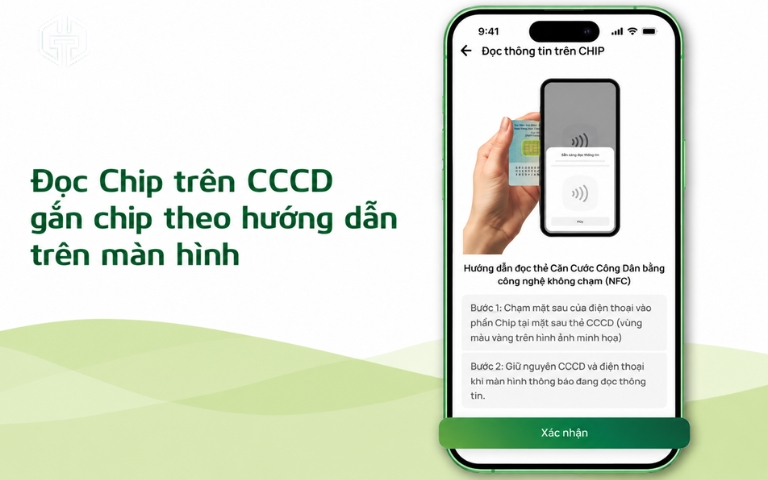 NFC trên iPhone là gì? Cách bật, sử dụng và quét CCCD Màn hình hướng dẫn đọc chip căn cước bằng NFC trên iPhone.